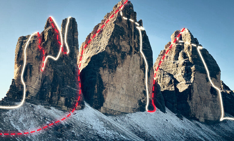 Marian Aßmair e Michael Stadler tre cime lavaredo