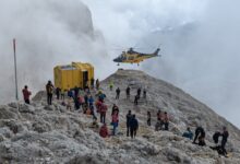 bivacco Fiamme Gialle sul Cimon della Pala